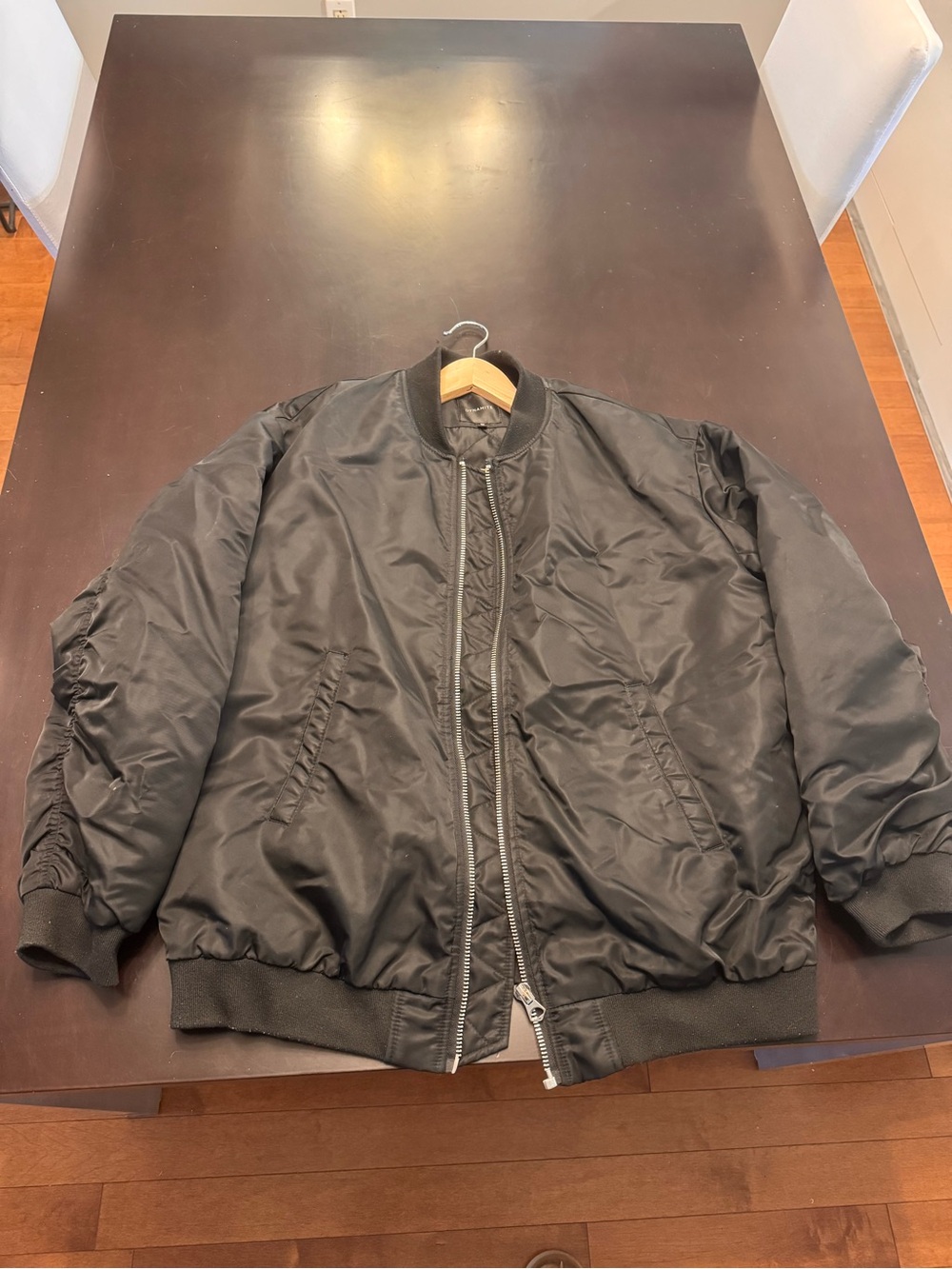 Black Bomber Jacket – Size L